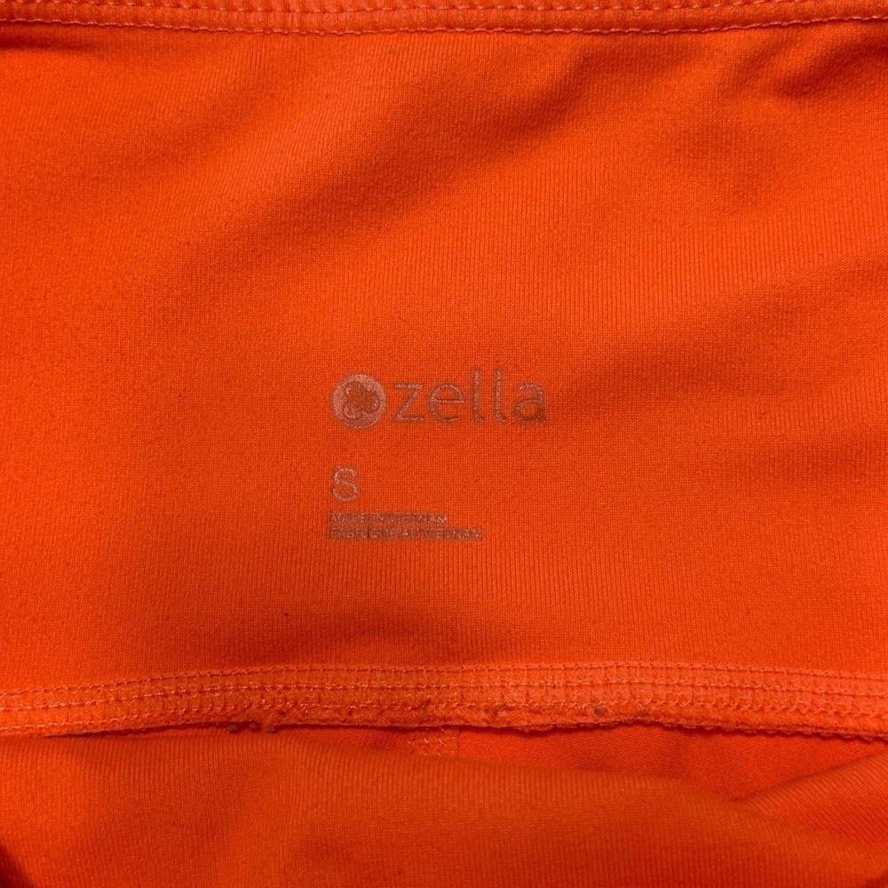 Zella Women's Bright Orange Bike Shorts - Picture 8 of 11